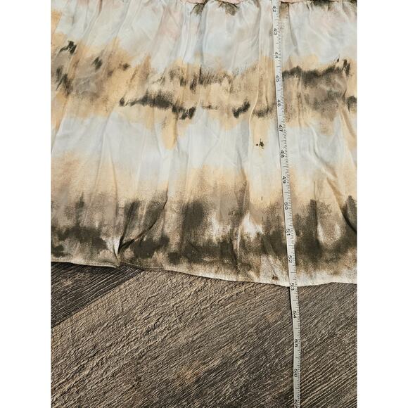 Ava & viv rayon maxi dress 0x xl plus tiedye boho tie waist coastal beach - Picture 5 of 7